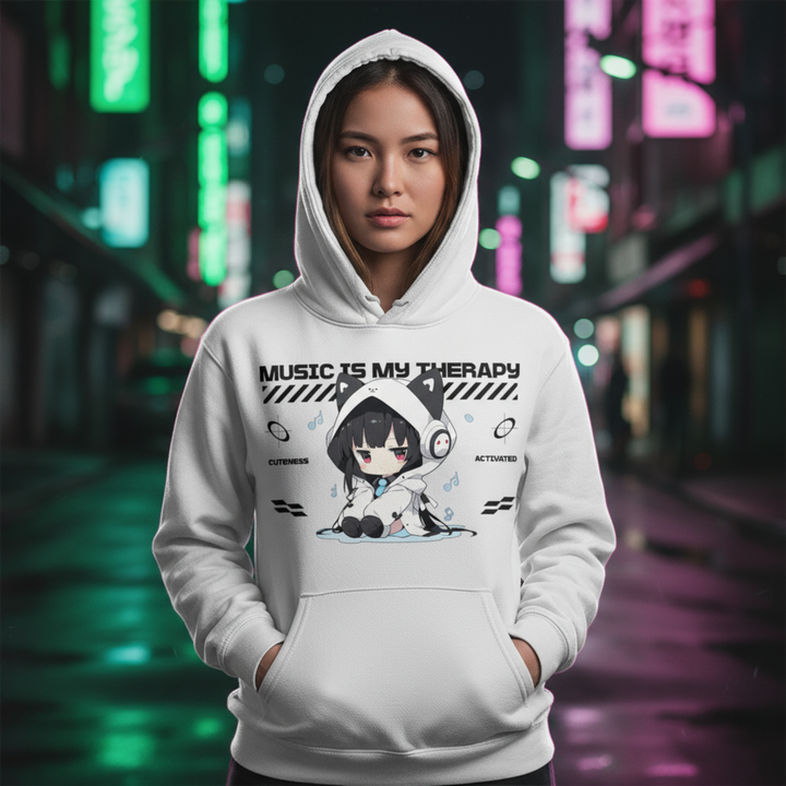 Music is my Therapy - Oversized Hoodie