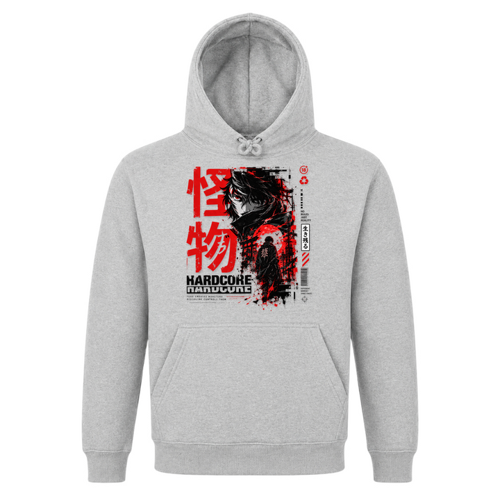 Broken Reality - Basic Hoodie - Grey Melange