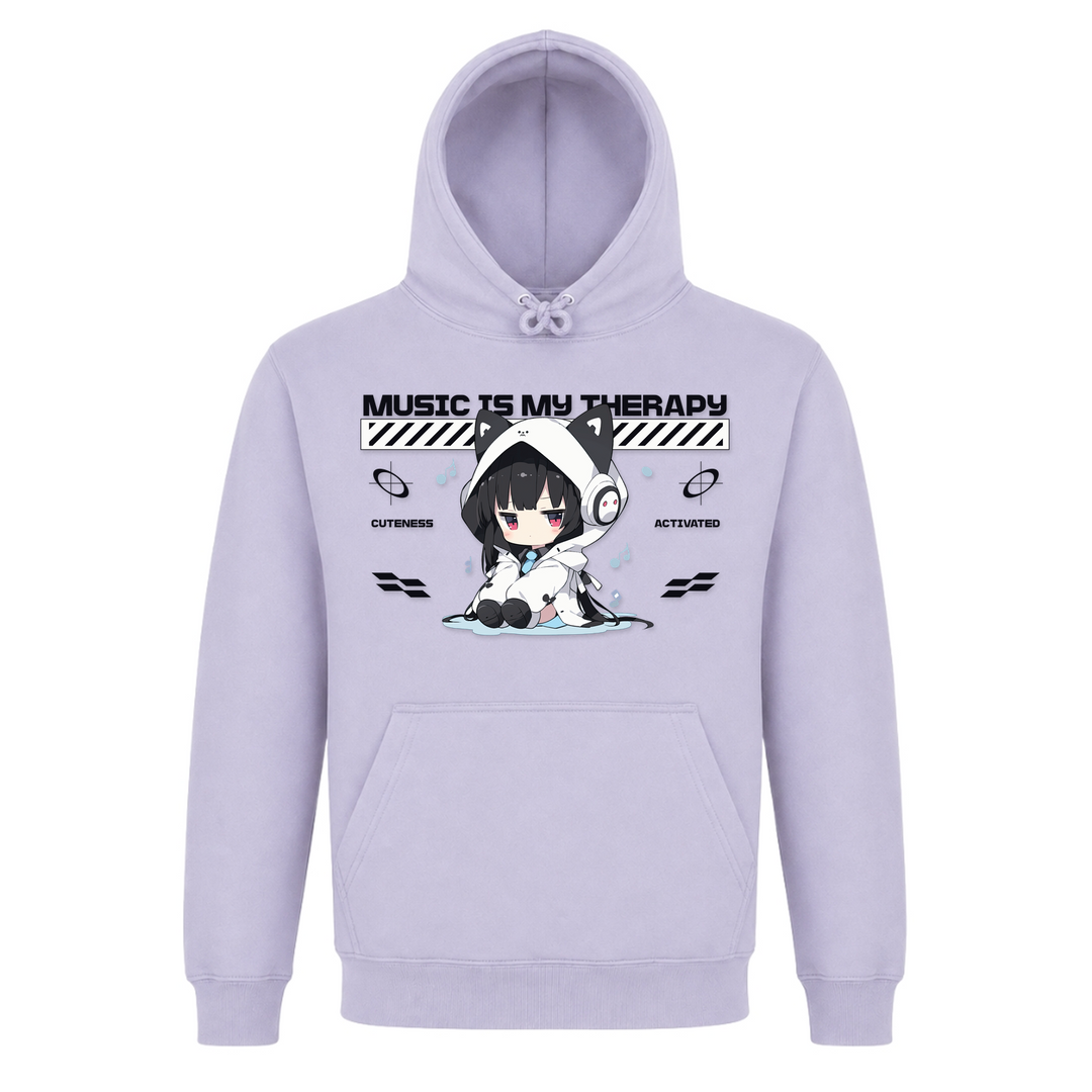 Music is my Therapy - Basic Hoodie - Lilac