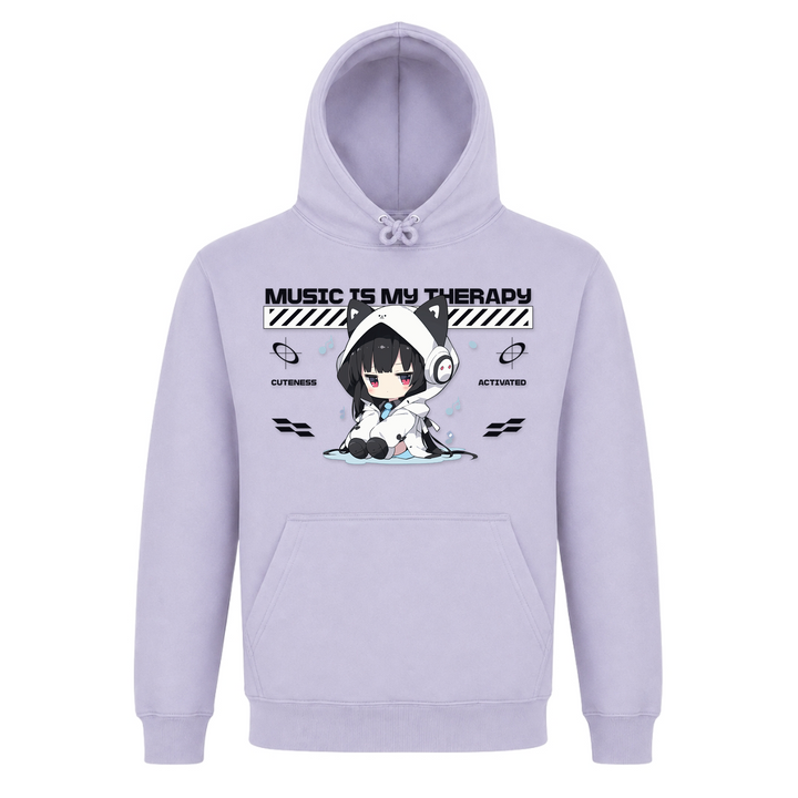 Music is my Therapy - Basic Hoodie - Lilac