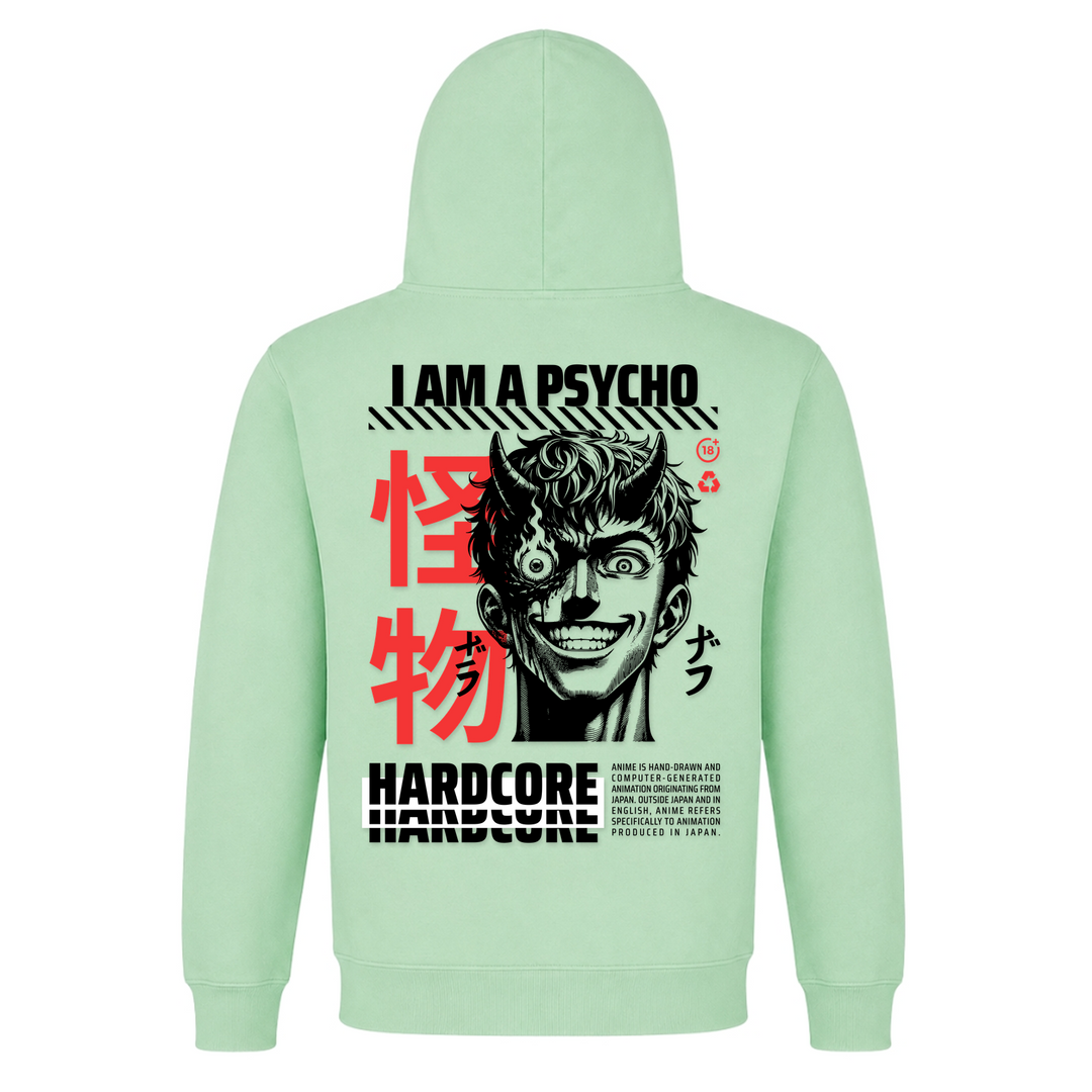Anime Gothic - Basic Hoodie - Frozen Green - Rueckseite