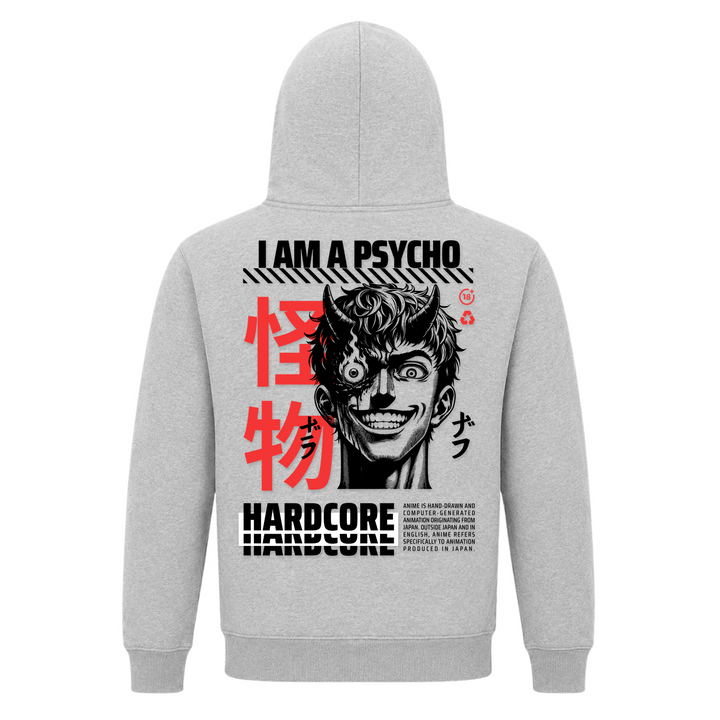 Anime Gothic - Basic Hoodie - Grey Melange - Rueckseite