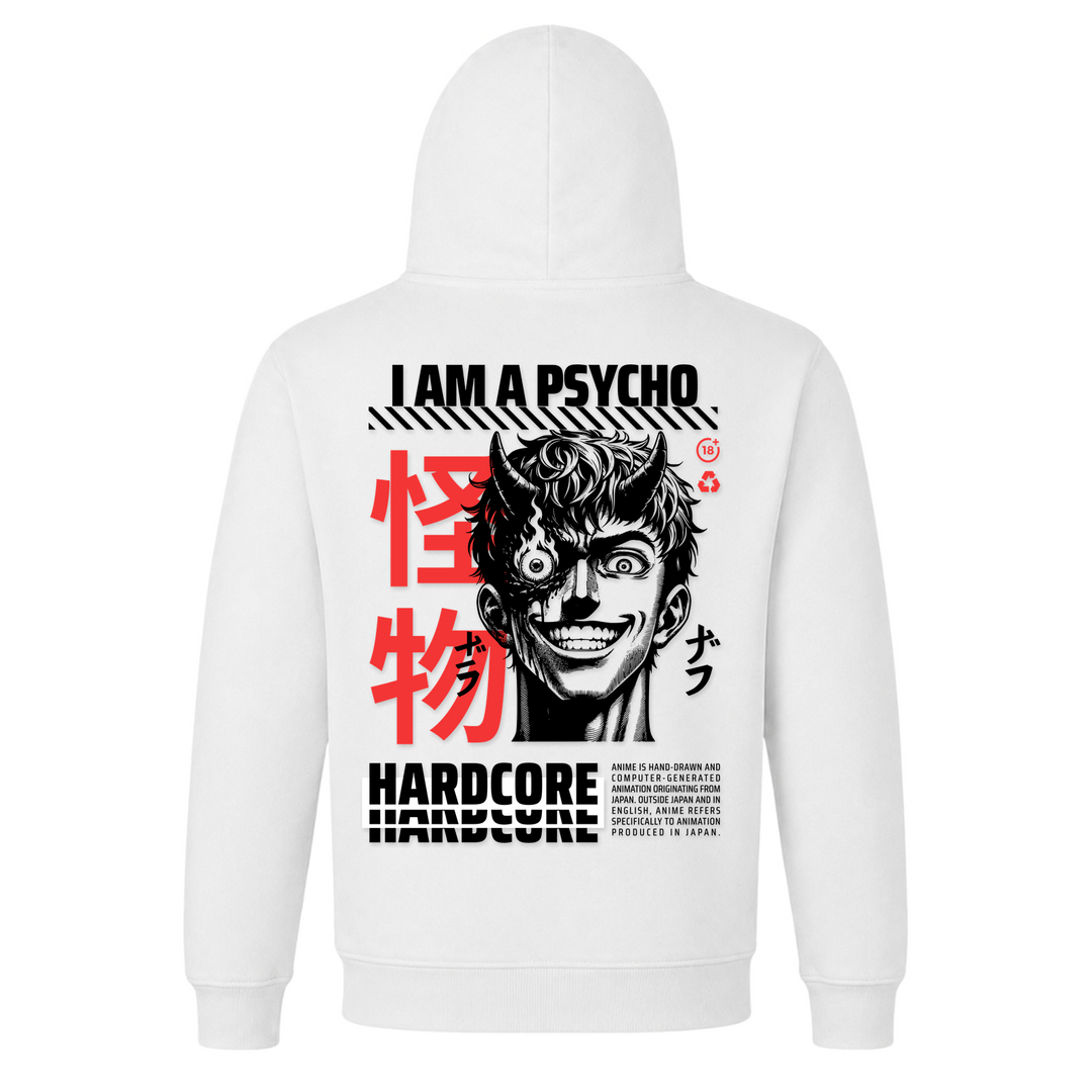 Anime Gothic - Basic Hoodie - White - Rueckseite