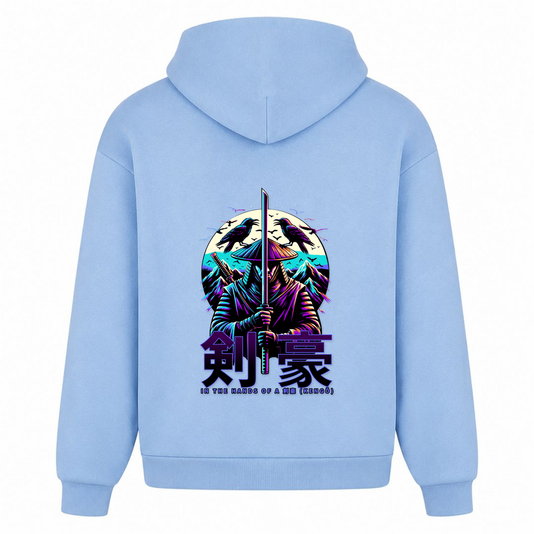 In the Hands of a Kengo - Oversized Hoodie - powder blue
