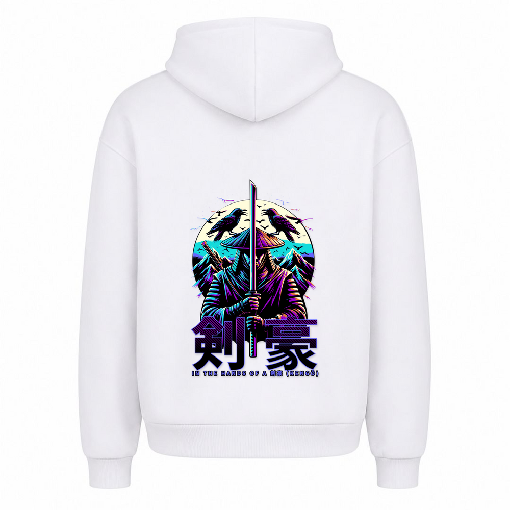 In the Hands of a Kengo - Oversized Hoodie - Weiß