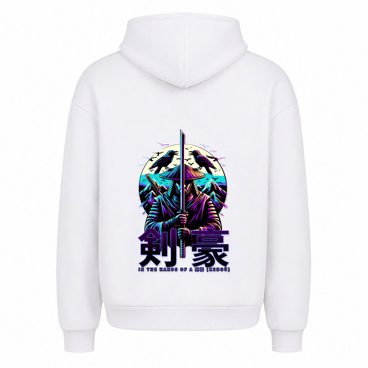 In the Hands of a Kengo - Oversized Hoodie - Weiß
