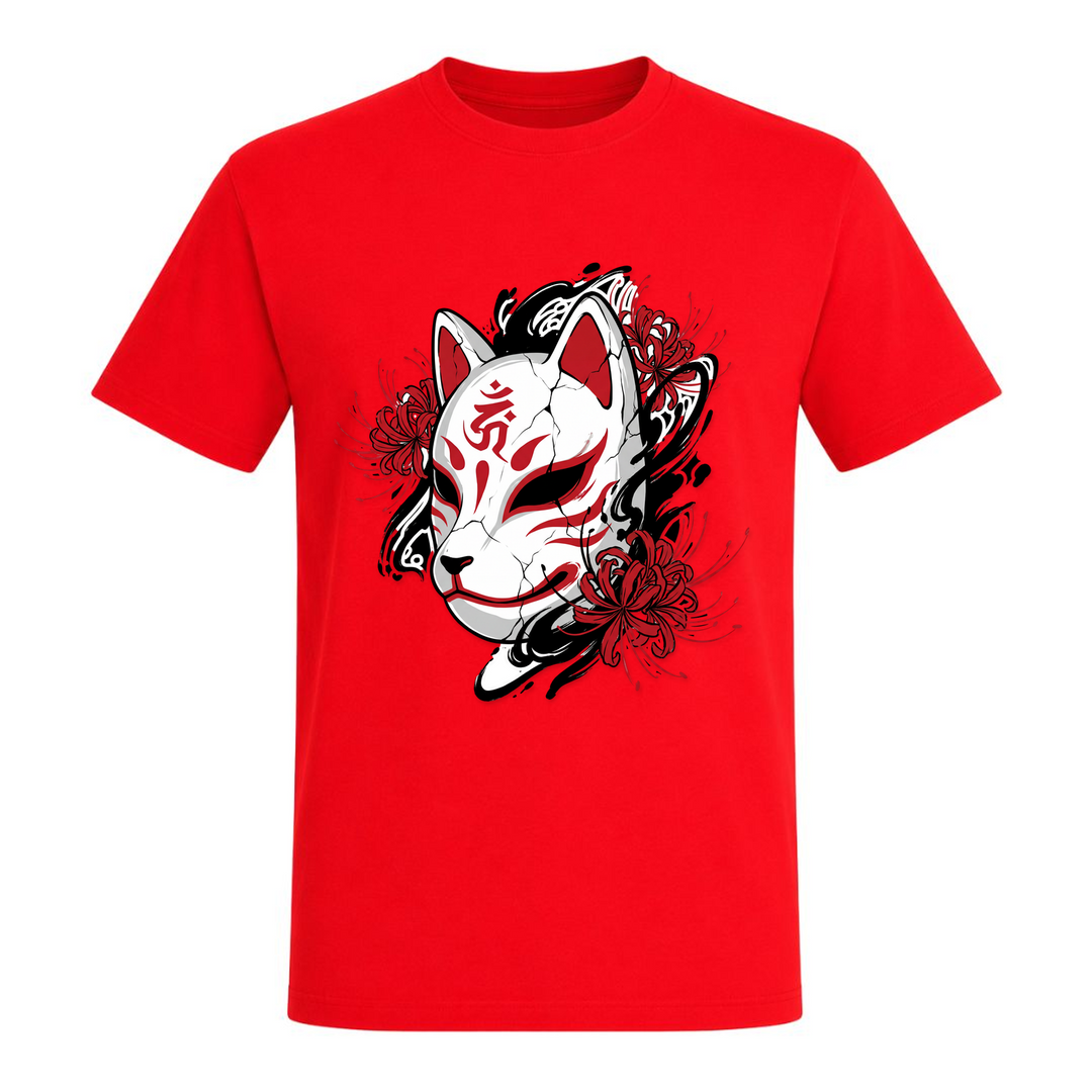 Broken Kitsune - T-Shirt - rot