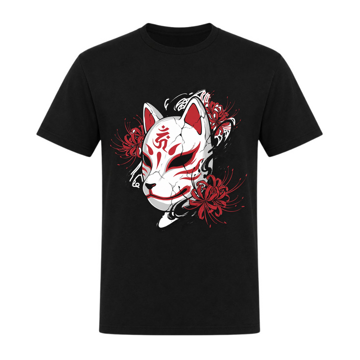 Broken Kitsune - T-Shirt - schwarz