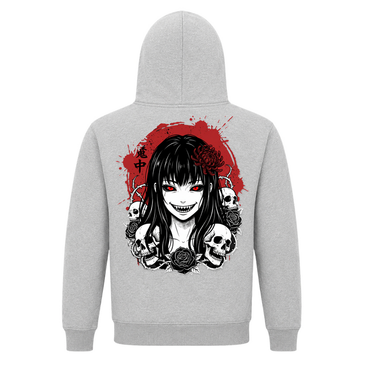 Makai no Hime - T-Shirt Unisex Basic Hoodie - Grey Melange