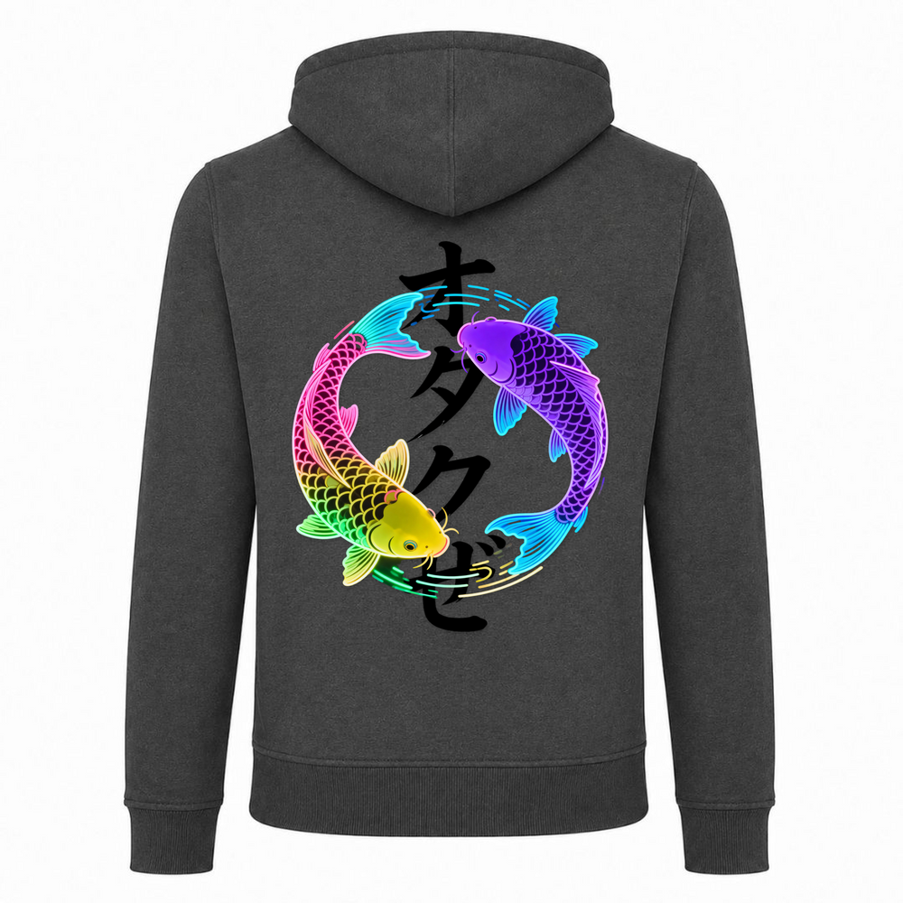 Ryūkoi - T-Shirt Heavy Zip Hoody - charcoal