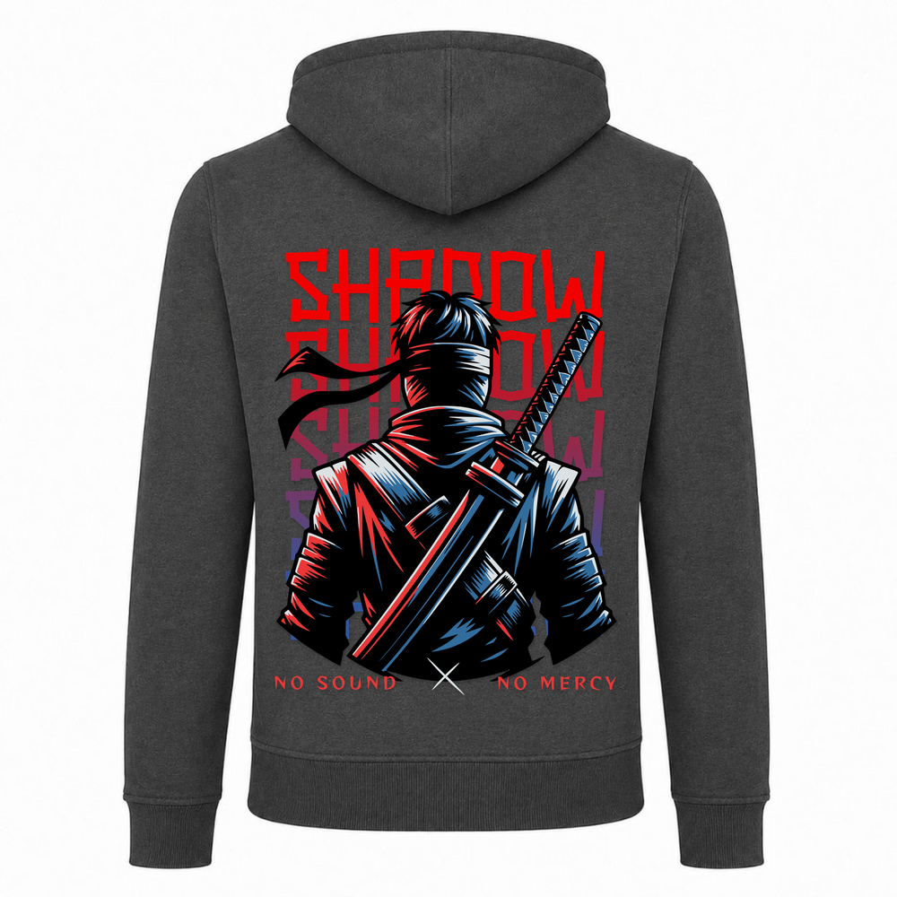 No Sound No Mercy - Heavy Zip Hoody - charcoal