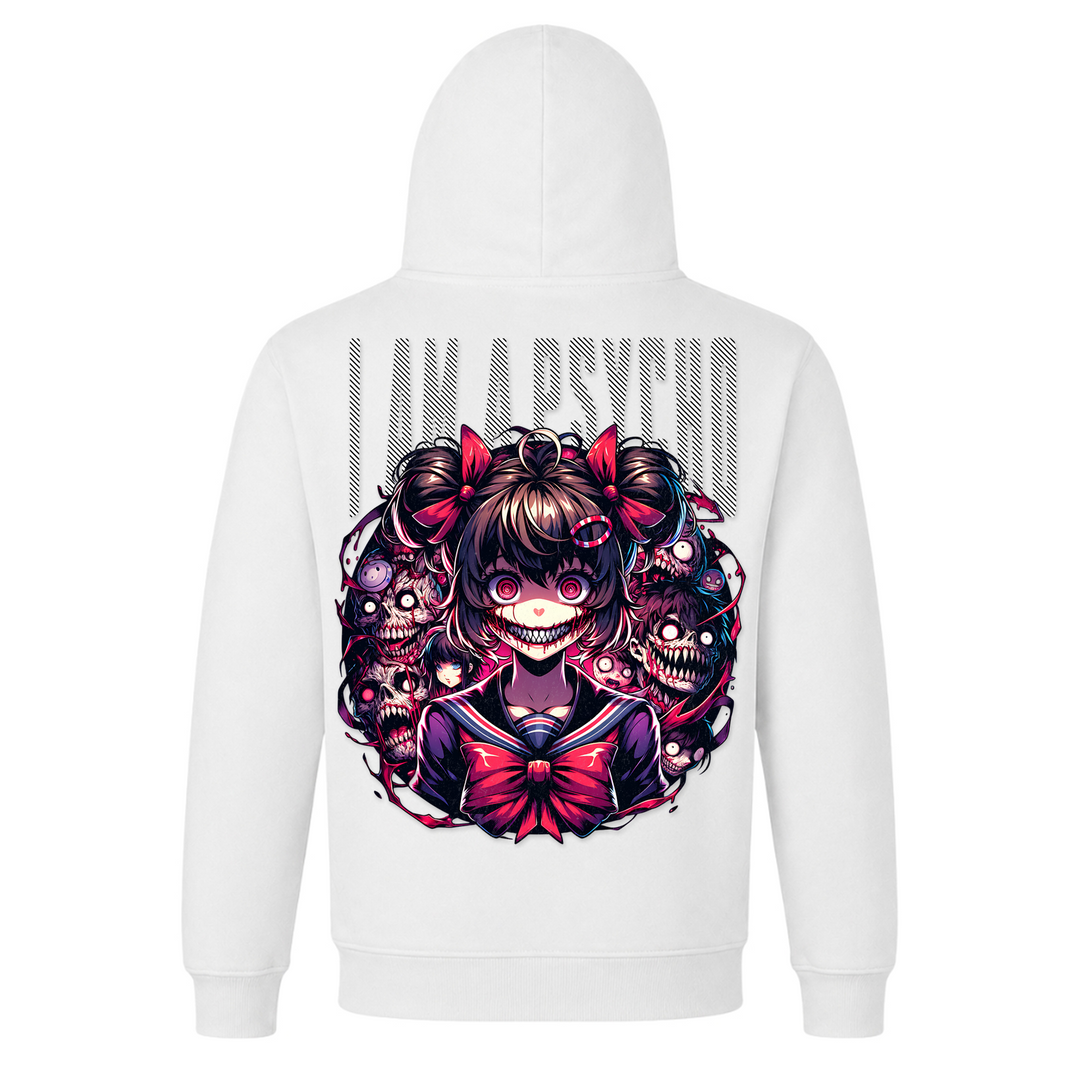 i am a Psycho - Basic Hoodie - French Navy - Rueckseite