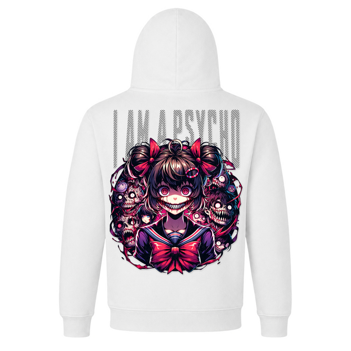 i am a Psycho - Basic Hoodie - French Navy - Rueckseite