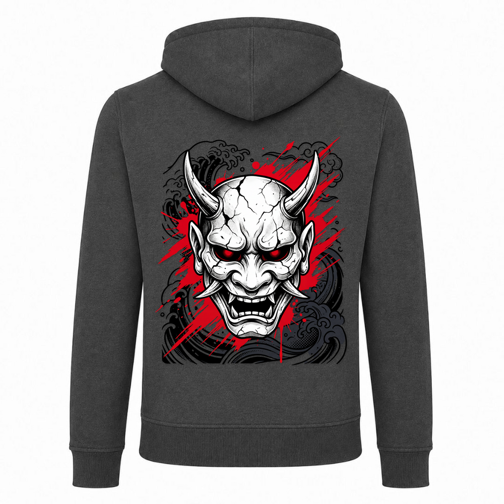 Shadow Oni - Zip Hoody - charcoal