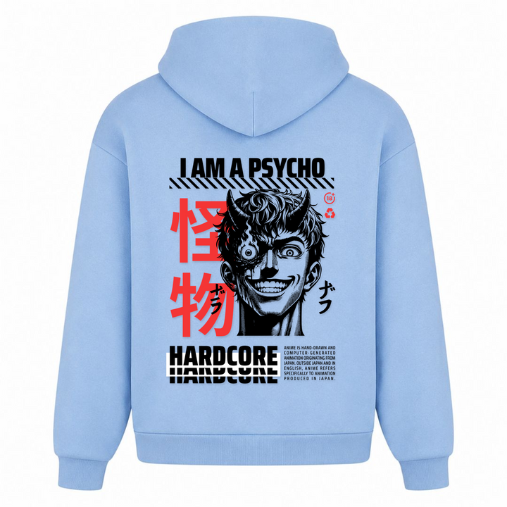 Anime Gothic - Oversized Hoodie - powder blue - Rueckseite