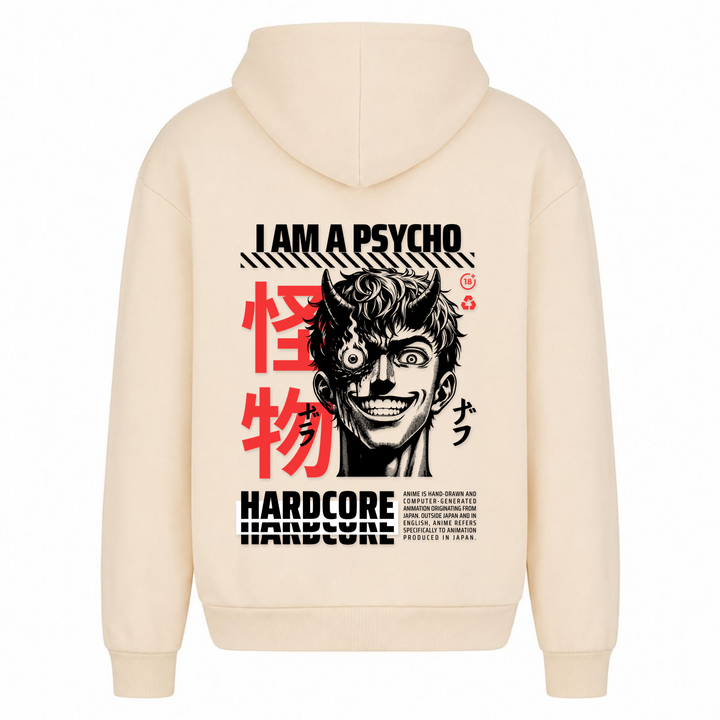 Anime Gothic - Oversized Hoodie - White Sand - Rueckseite