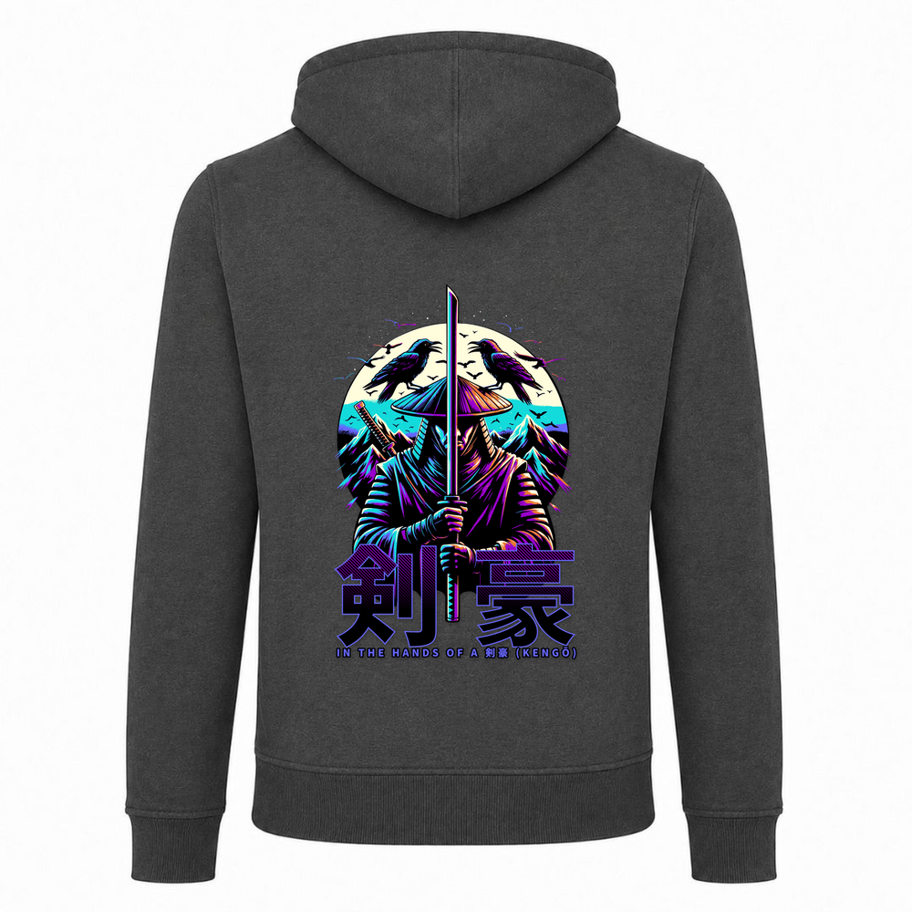 In the Hands of a Kengo - Zip Hoody - charcoal