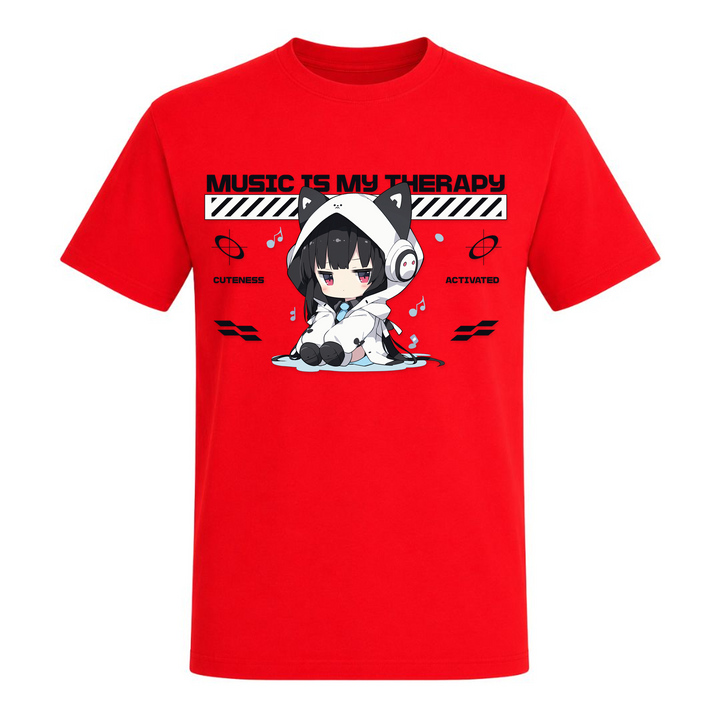 Music is my Therapy - T-Shirt - rot