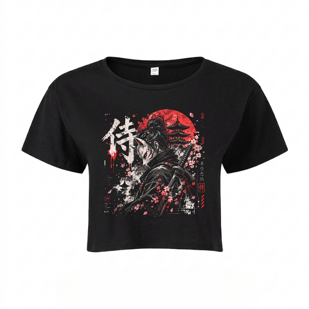 Akai Ronin - Crop Top - schwarz
