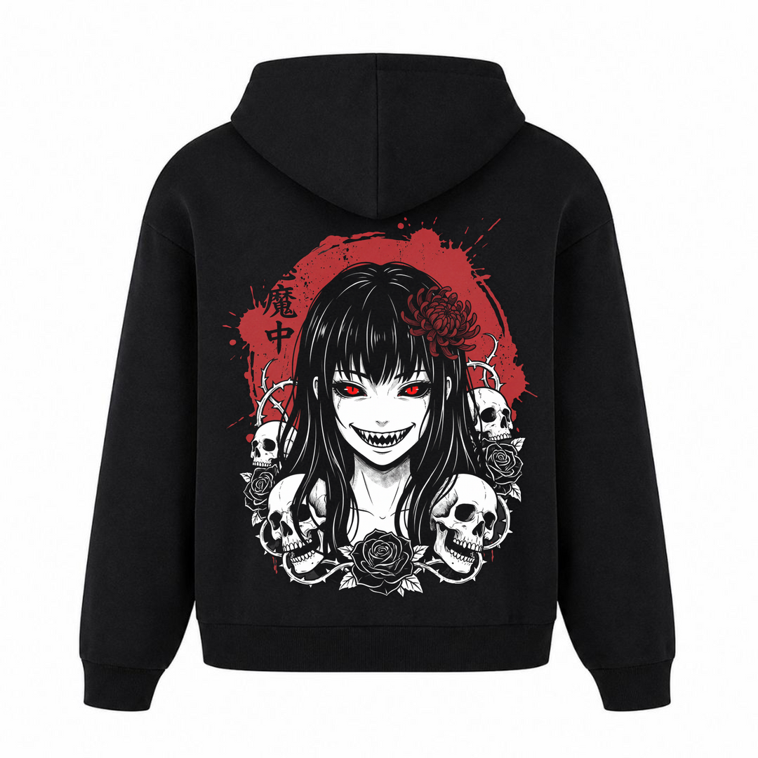 Makai no Hime - T-Shirt Oversized Hoodie - Schwarz