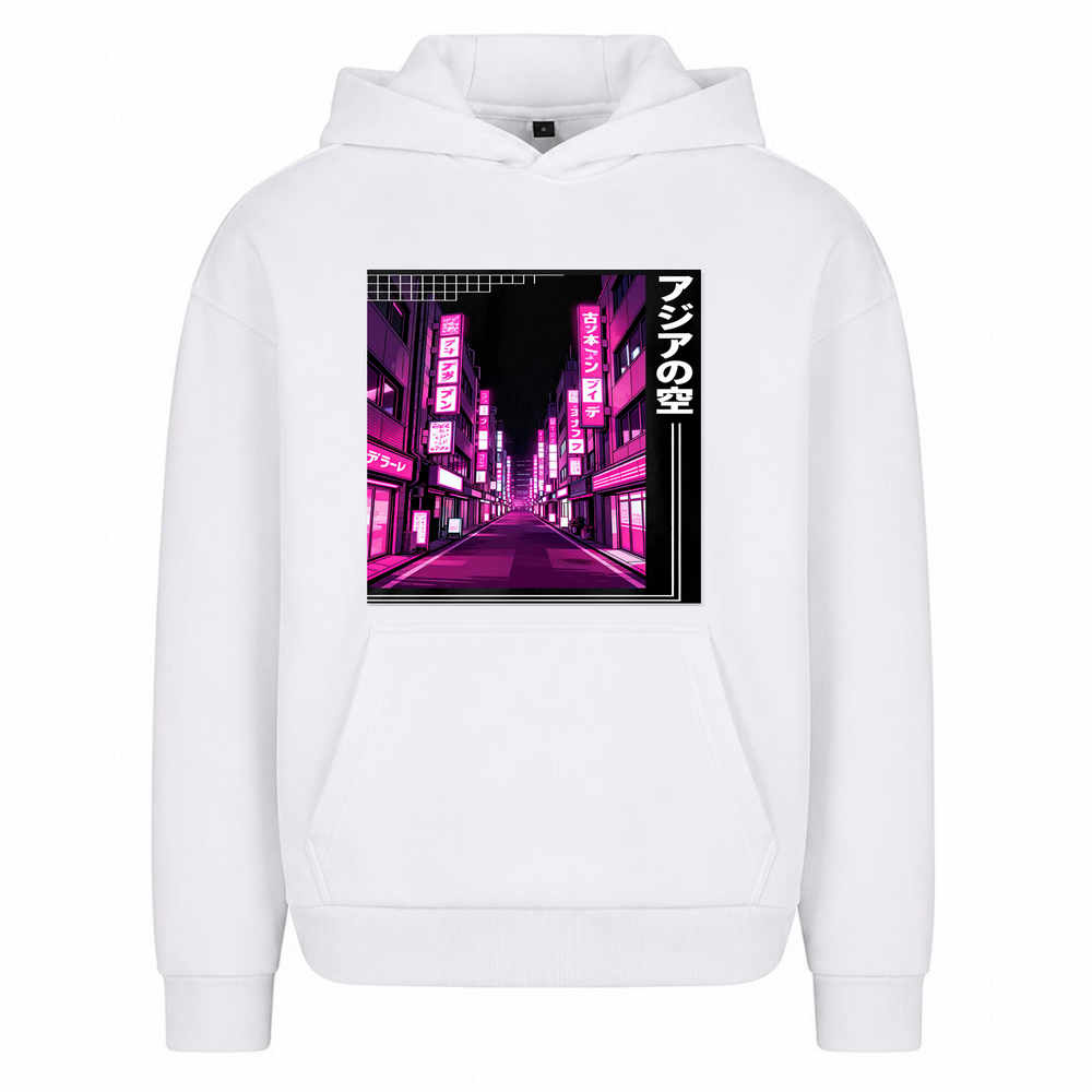 Akai yoru - Oversized Hoodie - Weiß